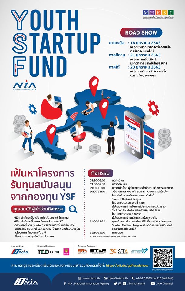 Youth Startup Fund - ทุนสนับสนุนโดย NIA